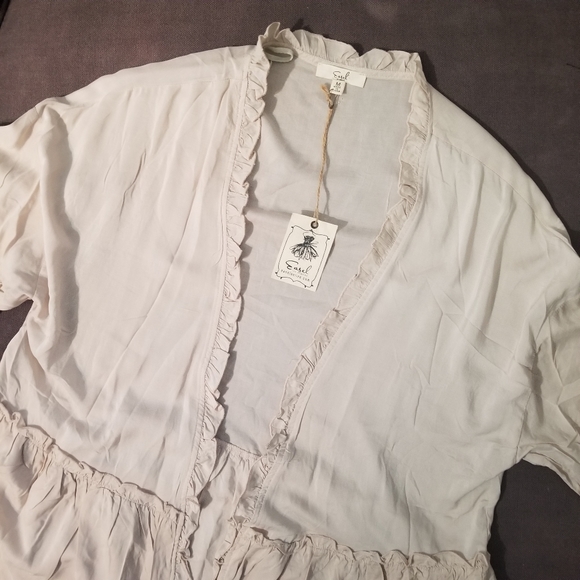 Easel New with Tags Oversized Tunic Throw Over Duster Cardigan Size Medium - Picture 7 of 8